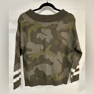 Camo Sweater with Stripes